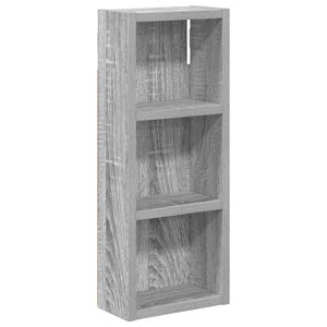 vidaXL Badkamer wandkast Grijze Sonoma 20 x 10 x 50 cm