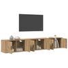 vidaXL Wandtv-kast Set 3 pcs Artisan Eiken 80 x 34,5 x 40 cm