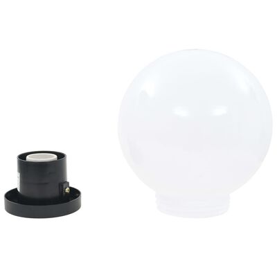 vidaXL LED-bollampen 2 st rond 20 cm PMMA