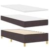 vidaXL Boxspringbed met matras met hoofdeinde Bruin 90 x 190 cm Stof