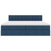 vidaXL Opbergbed met matras met matras Blauw 200 x 200 cm Bewerkt hout