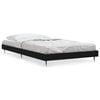 vidaXL Bedframe bewerkt hout zwart 90x200 cm