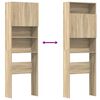 vidaXL Wasmachinekast 64x24x190 cm bewerkt hout en sonoma eikenkleurig