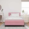 vidaXL Boxspringbed met matras Roze 120 x 200 cm Fluweel