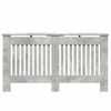 vidaXL Radiatorafdekking Beton Grijs 152 x 19 x 81,5 cm Bewerkt hout