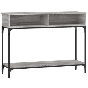 vidaXL Wandtafel 100x30,5x75 cm bewerkt hout grijs sonoma eikenkleurig