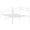 vidaXL Bedframe metaal wit 120x200 cm