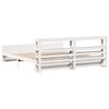 vidaXL Bedframe met hoofdeinde zonder matras 200x200 cm wit