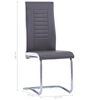 vidaXL Eetkamerstoelen 4 st kunstleer grijs