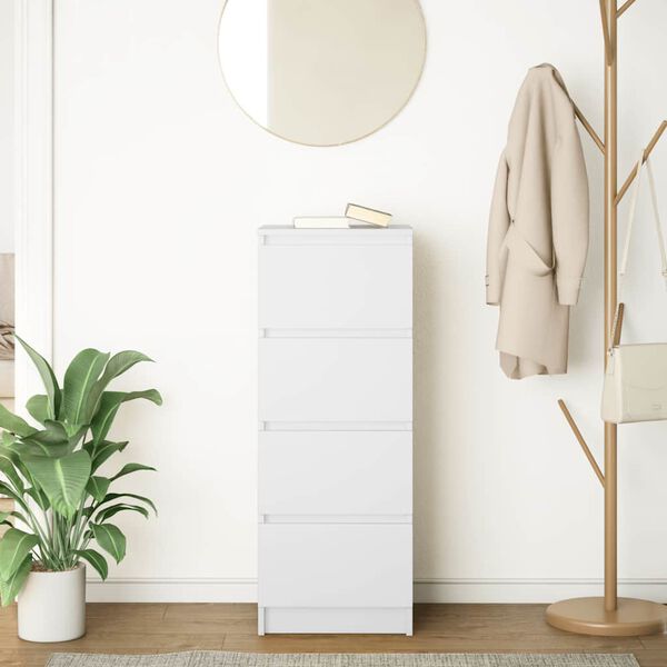 vidaXL Dressoir 37,5x35x99 cm spaanplaat wit