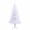 vidaXL Kunstkerstboom met 150 LED Wit 150 cm PVC en Staal