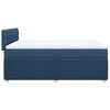 vidaXL Boxspring met matras stof blauw 160x200 cm