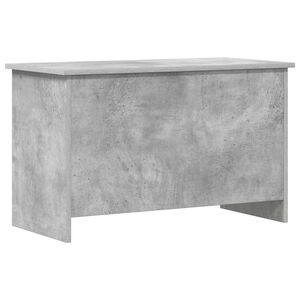 vidaXL Opbergkist met opslag Betongrijs 80 x 40 x 50 cm Bewerkt hout