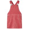Kindertuinjurk 140 ribfluweel roze