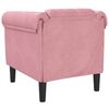 vidaXL Fauteuil fluweel roze