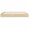 vidaXL Bedframe zonder matras hout sonoma eikenkleurig 150x200 cm