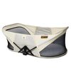 DERYAN Reisbedje Infant Baby Luxe met klamboe pop-up cr&egrave;mekleurig