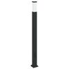 vidaXL Bolderarmatuur met stopcontact 110 cm Zwart IP44