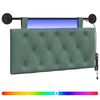 vidaXL Hangend hoofdbord Met LED-verlichting Zeegroen Fluweel