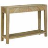 vidaXL Wandtafel Natuurlijk grijs 110 x 30 x 80 cm Massief Mango Hout