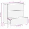 vidaXL Dressoir Acacia Bruine Afwerking 60 x 33 x 75 cm