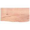 vidaXL Wandschap 60x30x2 cm behandeld massief eikenhout lichtbruin