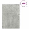 vidaXL Decorpanelen 50 pcs Beton Grijs 30 x 42 x 0.27 cm Bewerkt hout