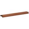 vidaXL Raamsokkel Bruin Hout 80 x 15 x 4,5 cm PVC