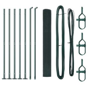 vidaXL Afrasteringspaal Groen