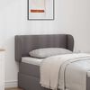 vidaXL Hoofdbord oor Dim Grijs PVC