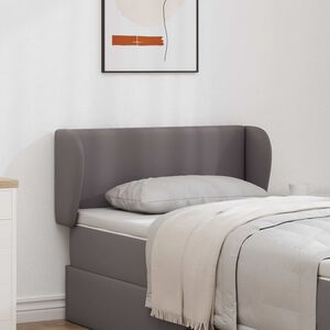 vidaXL Hoofdbord oor Dim Grijs PVC
