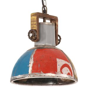 vidaXL Hanglamp industrieel rond 25 W E27 30 cm meerkleurig