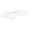 vidaXL Schuimmatras hardheid H2 H3 160x200 cm wit