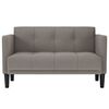vidaXL Loveseat Bank Taupe 111 cm Stof