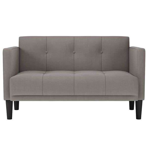 vidaXL Loveseat Bank Taupe 111 cm Stof