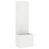 vidaXL Tuin Privacy Screen Wit 50 x 32 x 150 cm Koudgewalst staal