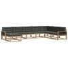 vidaXL Buiten bankenset 8 pcs Wit en antracietkleurig