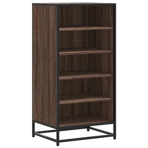 vidaXL Schoenenrek 48x38x97,5 cm bewerkt hout bruin eikenkleurig