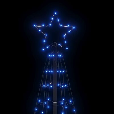 vidaXL Lichtkegel met grondpinnen 220 blauwe LED's 180 cm