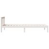 vidaXL Bedframe extra lang zonder matras grenenhout wit 80x220 cm