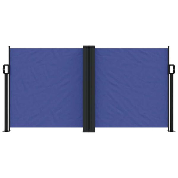 vidaXL Windscherm uittrekbaar 120x1200 cm blauw