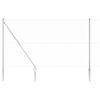 vidaXL Afrasteringspaal Zilver 25 x 1,6 m (25 mm gaas) Staal