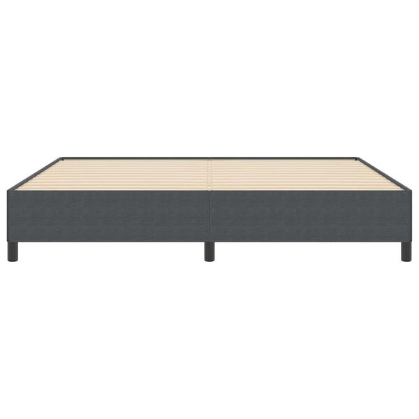 vidaXL Boxspringbed Donkergrijs 200 x 200 cm Fluweel