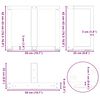 vidaXL Salontafelpoten 2 st T-vormig 50x25x(42-43) cm staal antraciet