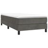 vidaXL Boxspring bed 100x200 cm fluweel donkergrijs