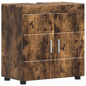 vidaXL Badkamerkastenset TULUM Gerookt eiken 60 x 34 x 63 cm