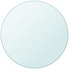 vidaXL Tafelblad van gehard glas 80 cm rond