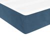 vidaXL Boxspring met matras fluweel donkerblauw 140x200 cm