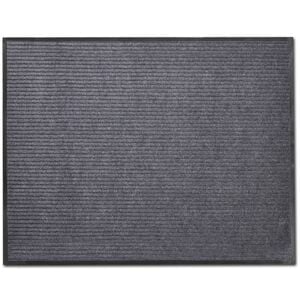 vidaXL Deurmat 90x120 cm PVC grijs