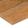 vidaXL Bureaublad met ronding 140x60x2,5 cm massief ruw mangohout